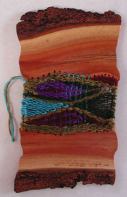 bookended eucalyptus slabs woven together